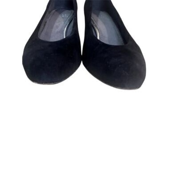 Stuart Weitzman Women's Black Suede Block Heel Pumps Size 6 Casual Office Party - Picture 2 of 16